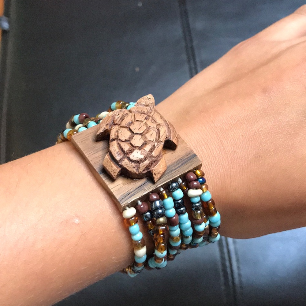 Hand made turtle bracelet